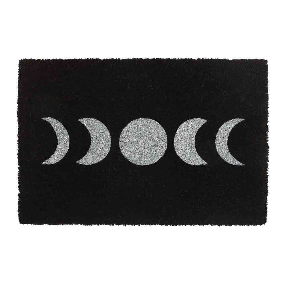 Something Different - Black Moon Phase Fußmatte - Schwarz